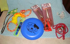 NWT Dog Pet Supplies*(10pcs)*Collars/Leash/Toy/Frisbee/Scissors for Small Breeds