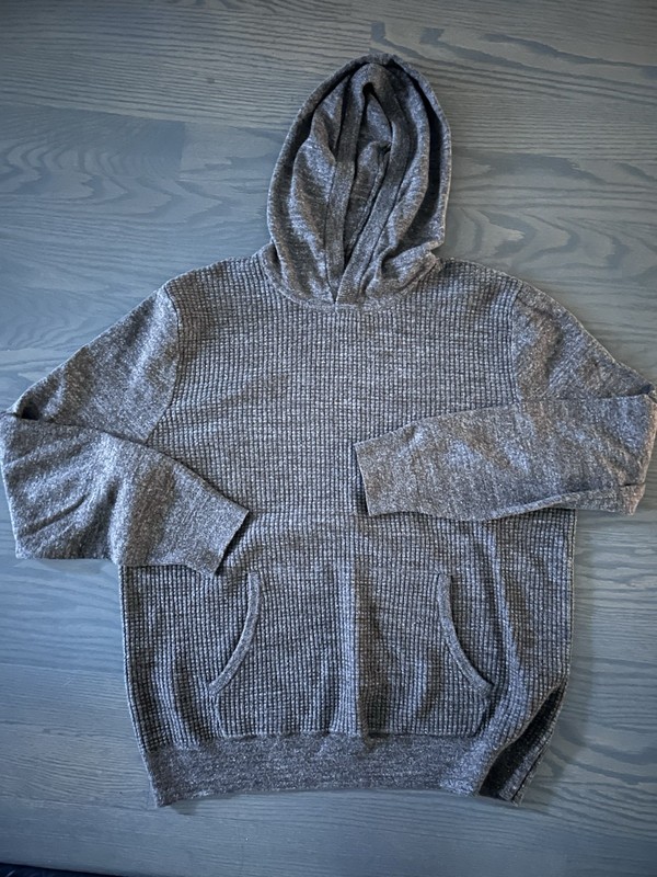 Men’s Gap Brown Knit Pullover Sweater With Hood, Size XL, EUC
