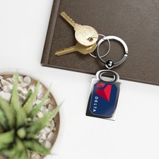 Delta Airlines Rectangle Photo Keyring