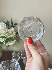 Petite Vintage Crystal Salt Cellar Ashtray