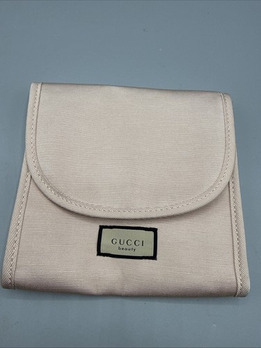 GUCCI Flora Pink  Beauty Pouch Clutch Floral Lining