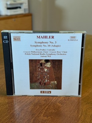 Mahler Symphony No. 3 & 10 Adagio 1995 Naxos 2 CD Gustav Mahler