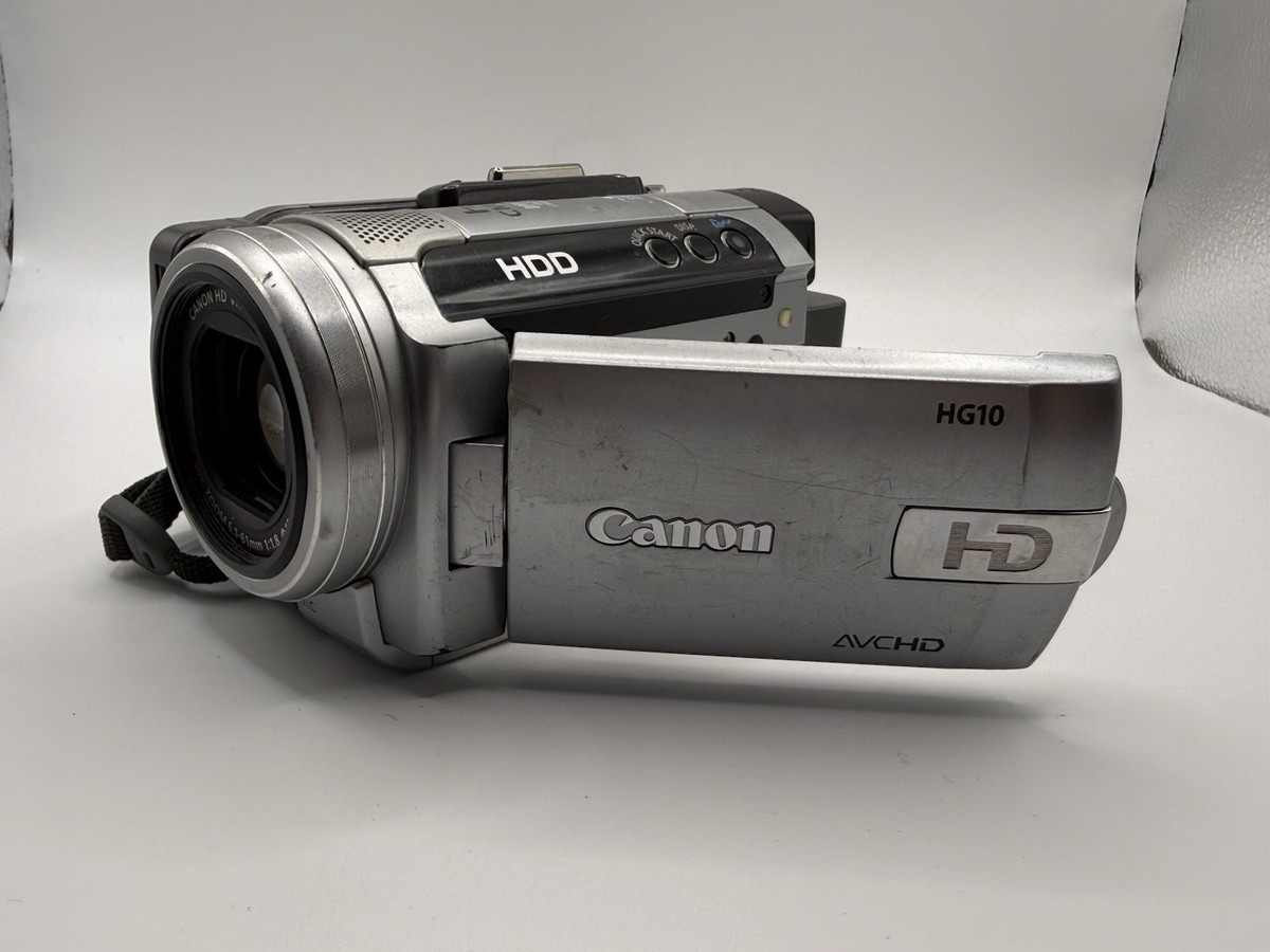 Canon HG10 HD HDD Camcorder 10x Zoom Tested Works Needs Battery | eBay