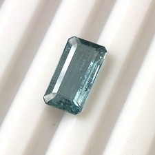 Santa Marira Aquamarine 6X11 mm Emerald Cut Natural Faceted Gemstone 2.05 Carat