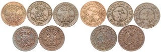 Olanda Indie orientali 1 centesimo 1856 1857 1858 1859 1860