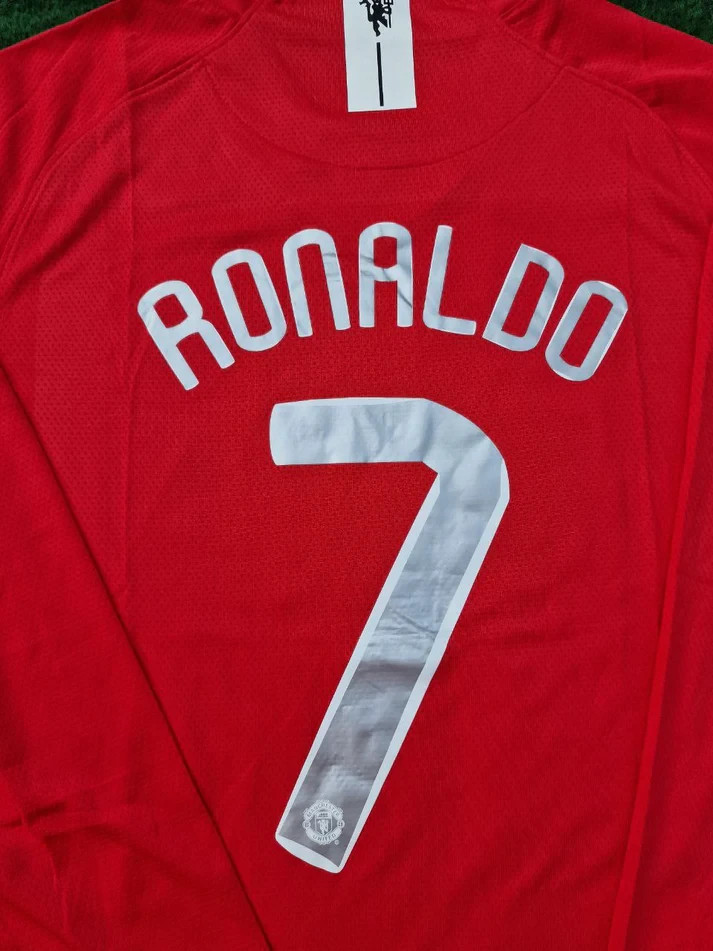 Cristiano Ronaldo #7 2008 UCL Final Manchester United Nike Long
