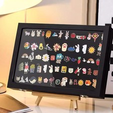 Badge Storage Box Chest Pin Display Box Medal Display Case Jewelry Case Black