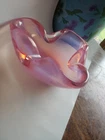 Bowl Pink Ashtray Abt5" Murano Art Glass Heavy Chunky Ashtray Candy Dish Nochip