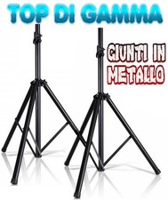 COPPIA STATIVI CASSE ACUSTICHE TREPPIEDE SUPPORTO CAVALLETTO PROFESSIONALE METAL
