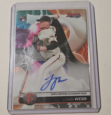 Topps 2020 Bowman's Best Best of 2020 Autographs Logan Webb RC Auto B20-LW