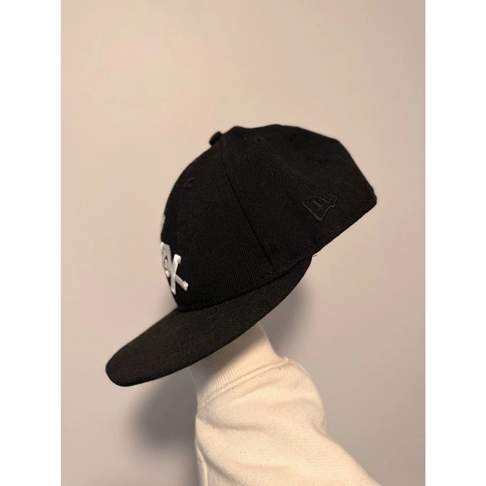 Chicago White Sox New Era 59Fifty Fitted Hat 7 5/8 Comiskey Park Patch - Image 2 of 4