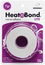 HeatnBond Lite Iron-On Double Sided Adhesive Tape 8 x 10 Yards for Fabric