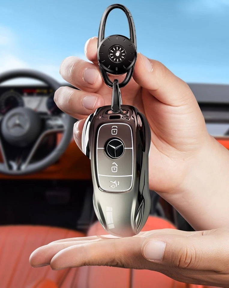 Funda protectora para llavero Mercedes-Benz C E S CLS E300 GLC S400 Foto 3 de 4