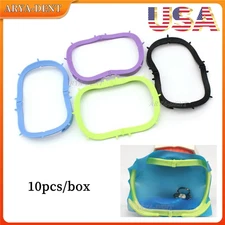 10pcs Dental Foldable Bracket Frame Plastic Rubber Dam Sheet Oral Barrier Tool