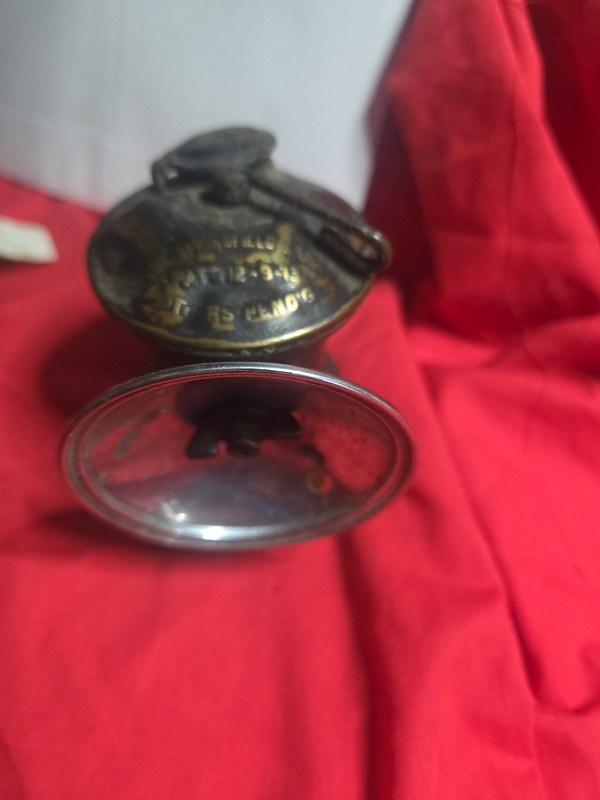 THE SPRINGFIELD LAMP PAT'D 12-9-13 PAT PEND'G CARBIDE MINER'S LIGHT SEE PHOTO