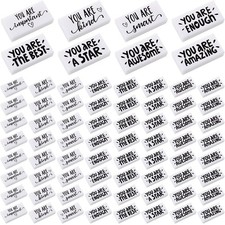 PerKoop 200 Pcs Inspirational Small Pencil Erasers Bulk - Cute Fun Motivation...