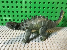Pinacosaurus Dolgen Dinosaur Rubber Toy Figure 7" Plank Lizard Cretaceous Ankylo