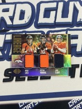 2019 Panini Illusions Lineage Triple Patch #LI-DPJ Lock/Manning/Elway