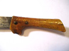 VINTAGE CUSTOM ANTLER HANDLE FIXED BLADE KNIFE ~ PREPPER PROTECT HUNT SURVIVAL — photo 2