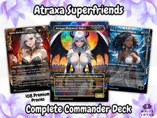 Atraxa SUPERFRIENDS Commander Deck MTG EDH Anime Style Waifu Proxy Deck