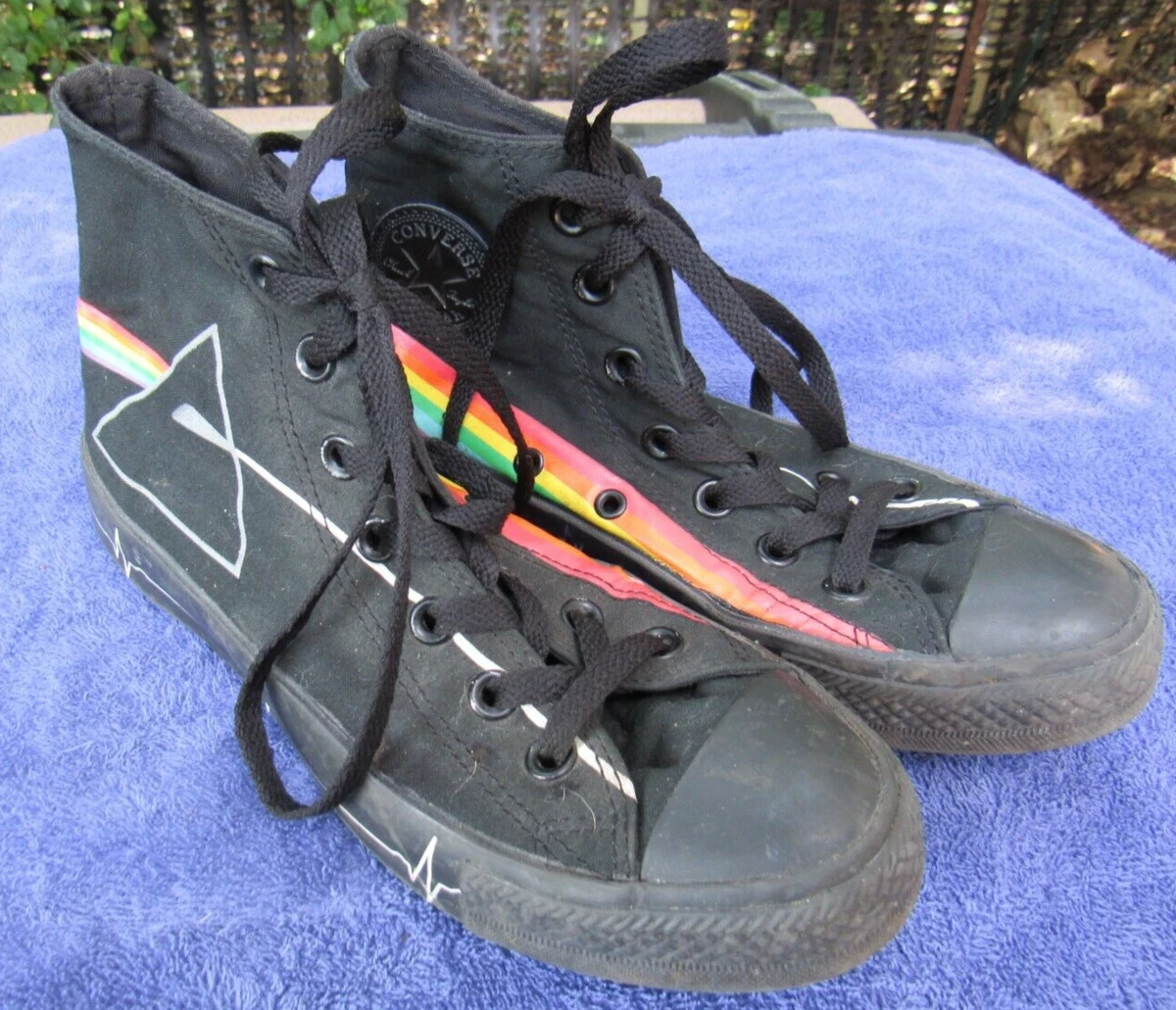 RARE 2008 PINK FLOYD Converse All Star Chuck Taylor Shoes sz 6 Men&#039;s 4