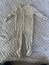 Kyte Baby Snap Button Footie Pajamas Bamboo In Sunset Size 0-3 Months