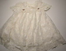 Girls Vintage Lace Dress Baptism Wedding Party Size 4/5
