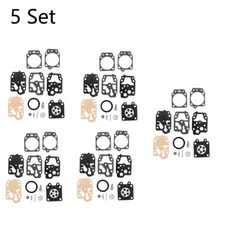 5Set Carburetor Diaphragm Gasket Kit For WALBRO K20-WYJ For HONDA GX25 GX35 Carb