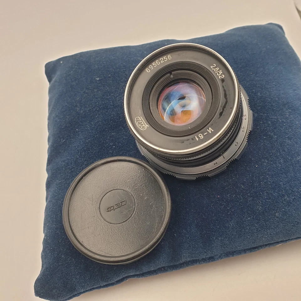 Lens Industar 61 2.8/52mm Soviet Era m39 Lens Zebra for RF 35mm Camera Fed Zorki - Image 2 of 4