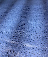 DENIM BLUE Ostrich/Gator blend Marine Upholstery Crafting Outdoor Vinyl Yard
