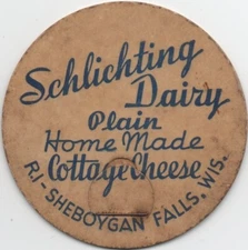 Large Cap - Schlichting Dairy - Sheboygan Falls, Wisconsin - Cottage Cheese - #2