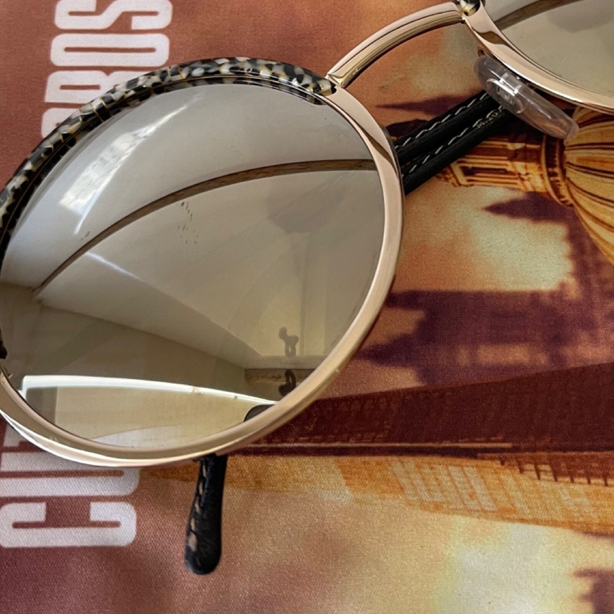 CUTLER AND GROSS 1070-MOZB Mozaic On Black/Gold Silver  display picture 2