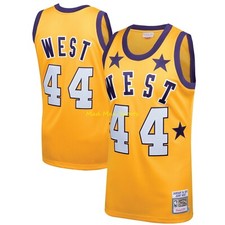 JERRY WEST LA Lakers 1972 West All Star MITCHELL & NESS Authentic Jersey Sz M 40