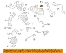 GM OEM 17-24 Sierra 2500 HD Egr System-Inlet Pipe Gasket 12648141