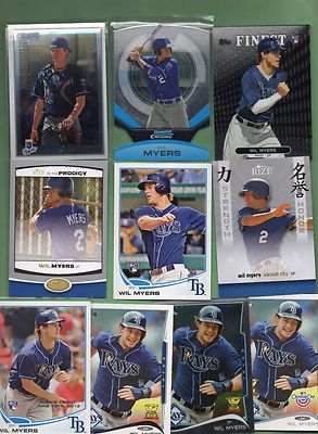Wil Myers (D'Rays & now w/San Diego Padres.Padres) 38  Lot w/Rookies & Inserts
