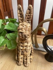 Next Brown Rattan woven Rope Rabbit Easter Ornament Home decor accessories gift