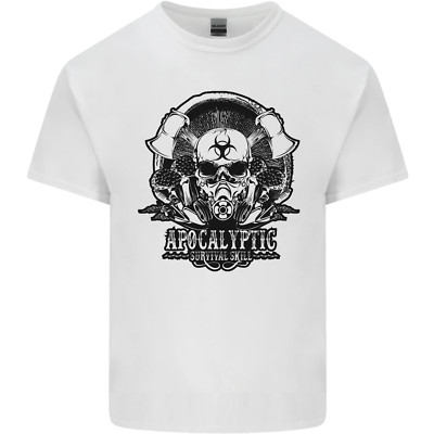 Apocalyptic Survival Skull Gamer Gaming Kinder T-Shirt Jungen Mädchen