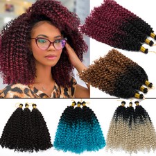 100 Natural Water Wave Crochet Braids Deep Curly Real as Human Hair Extensions