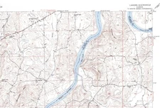 Laniers Quadrangle Alabama 1951 USGS Topo Map 7.5 Minute Topographic