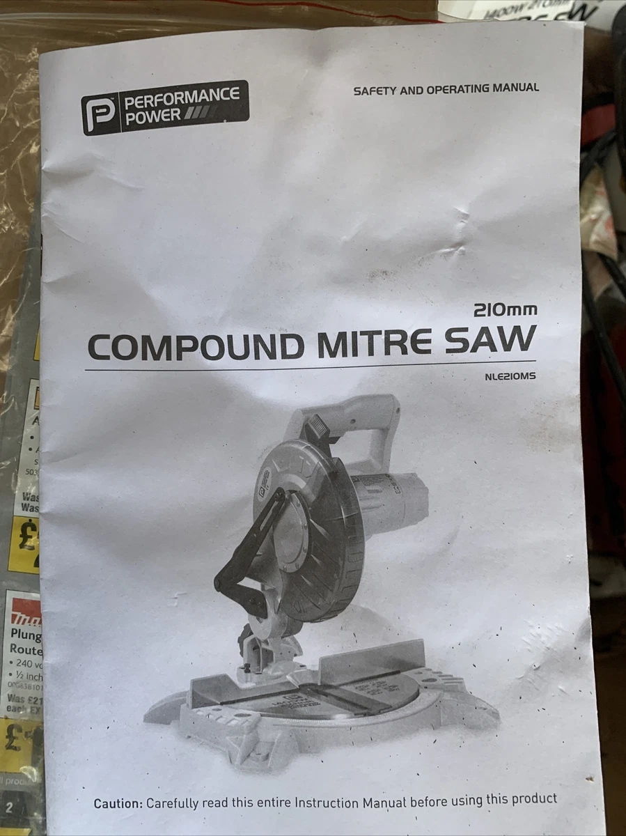 Performance Power Compound Mitre Saw 210mm NLE210MS eBay