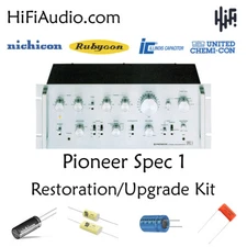 Pioneer Spec 1 preamp rebuild restoration upgrade kit repair capacitor C77