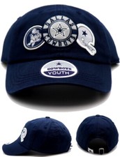 Dallas Cowboys New DCM Youth Vintage Clean Up Slouch Blue Era Strapback Hat Cap