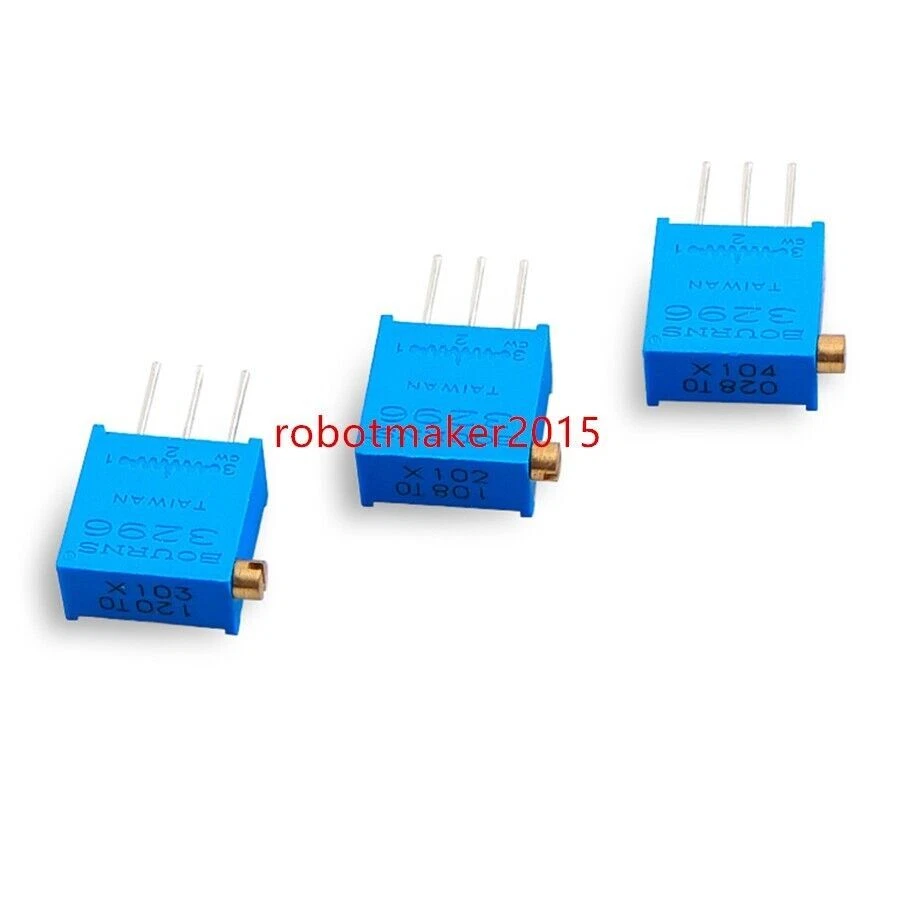 10 Stück 3296X 10K Ohm Ω 10K R 103 Trim Pot Trimmer Potentiometer 3296 - Bild 2 von 3