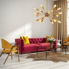 1950 Mid Century 18 Arms Brass Sputnik lamp lighting Ceiling Light Chandeliers