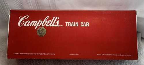 Campbell's Soup Train Set 125th Anniversary With Diesel Engine 5 Cars And Tracks - Picture 8 of 24
