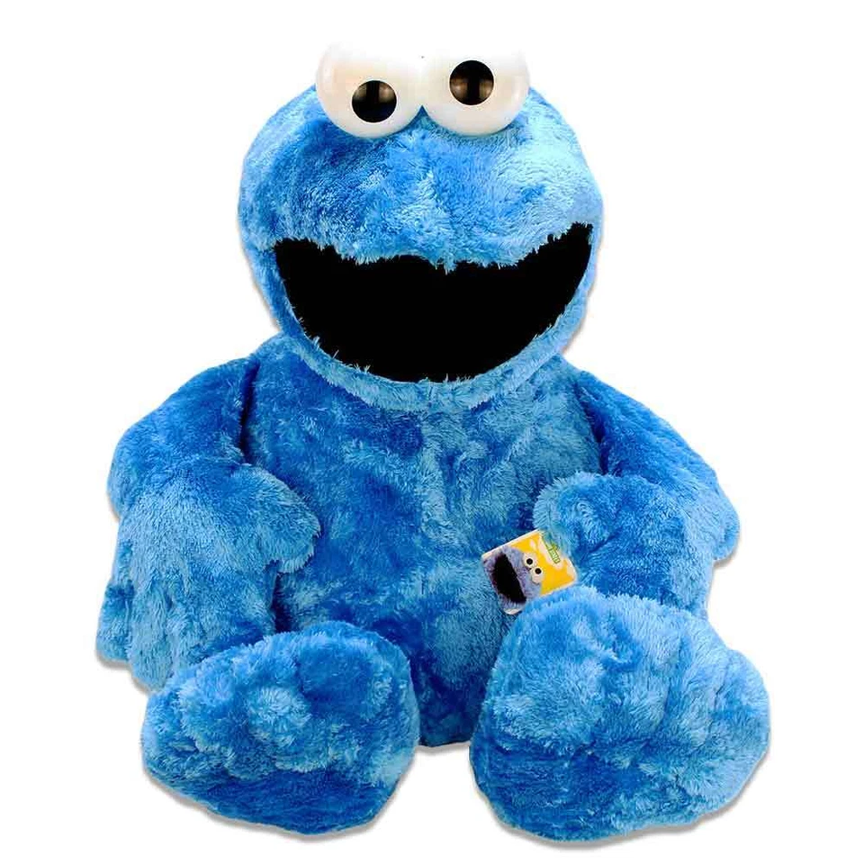 Krümelmonster Kuscheltier XXL - 100 cm flauschig weich Plüschtier Stofftier