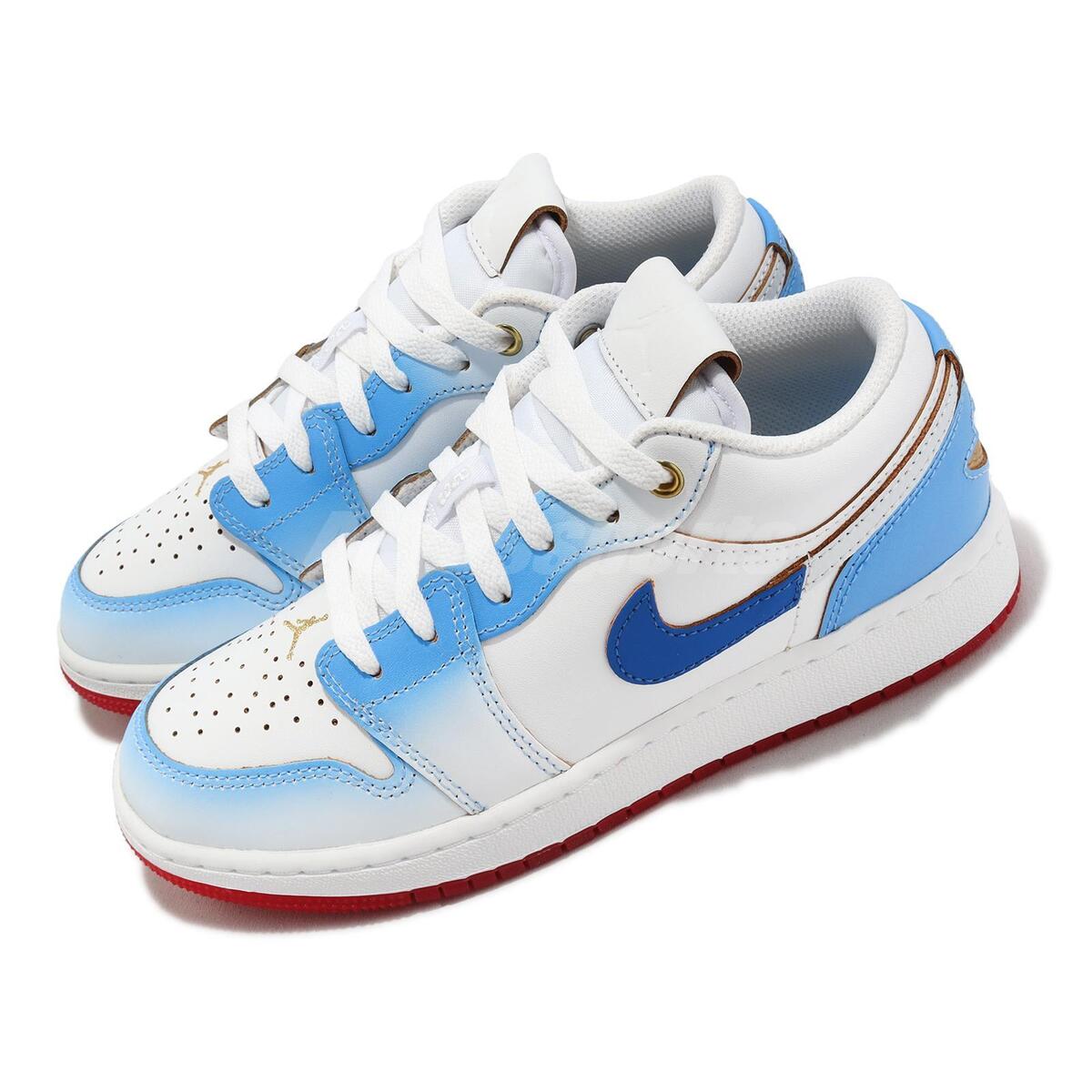 Nike Air Jordan 1 Low SE GS AJ1 Blue Gradient Kids Youth Nike Air Jordan 1 Low SE GS AJ1 Blue Gradient Kids Youth