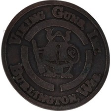 Viking Guns Burlington Wisconsin Tackle Store Shop Rare 70s Vintage Belt Buckle