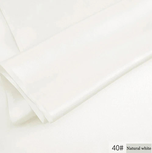 Tela Charmeuse de seda natural de 1 yarda*114 cm 16 momme material satinado de seda para vestido - Imagen 45 de 52