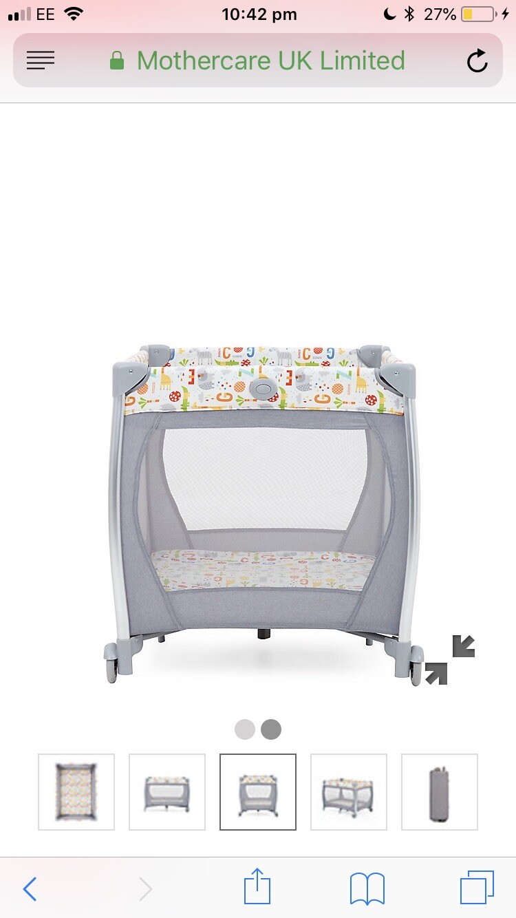 mothercare bassinet travel cot